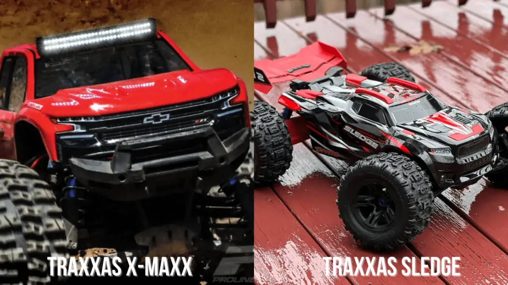 Traxxas Sledge VS X-Maxx Upgrades